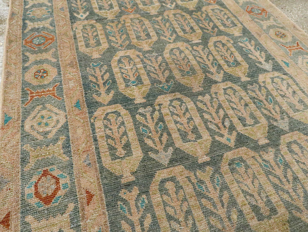 Antique Persian Malayer Long Runner, No.29888 - Gss
