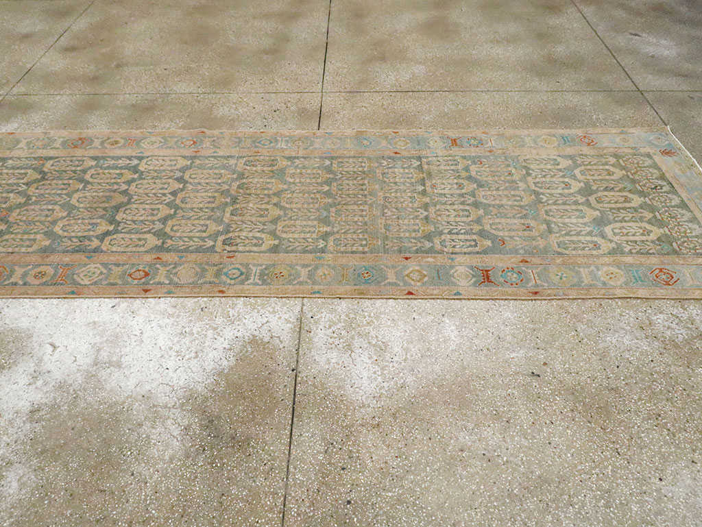 Antique Persian Malayer Long Runner, No.29888 - Gss