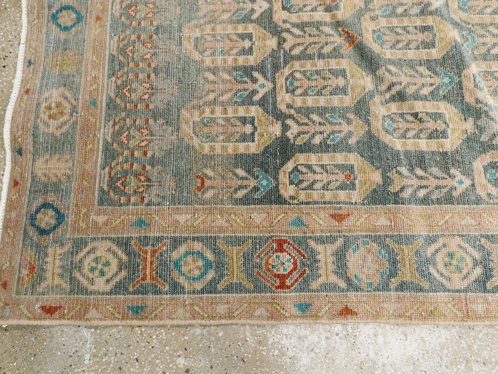 Antique Persian Malayer Long Runner, No.29888 - Gss