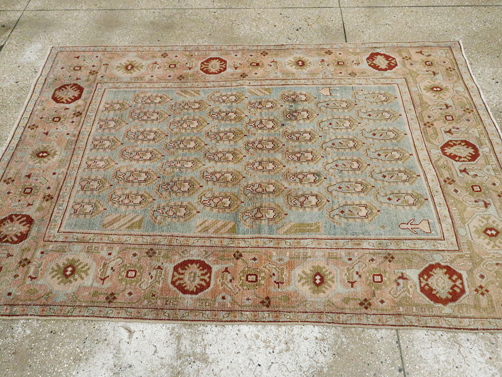 Vintage Persian Malayer Accent Rug, No.29892 - Gss