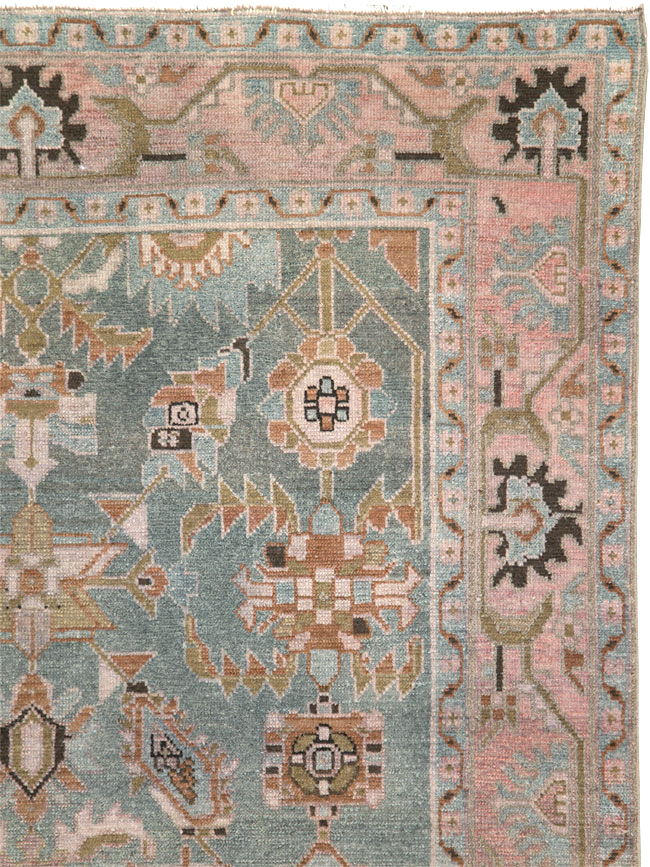 Vintage Persian Malayer Accent Rug, No.29896 - Gss