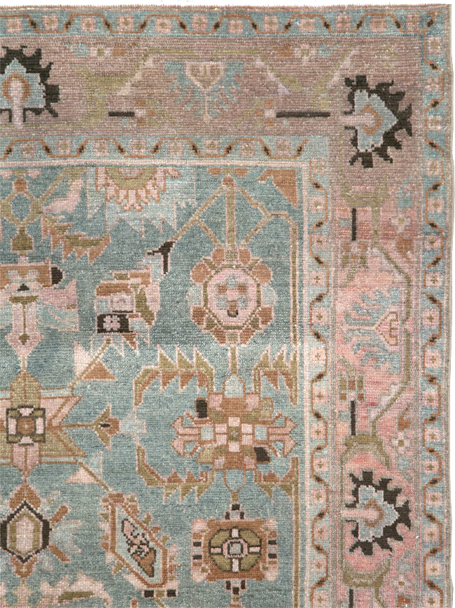 Vintage Persian Malayer Accent Rug, No.29896 - Gss