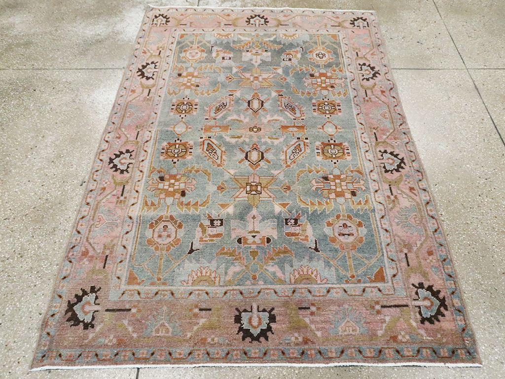 Vintage Persian Malayer Accent Rug, No.29896 - Gss