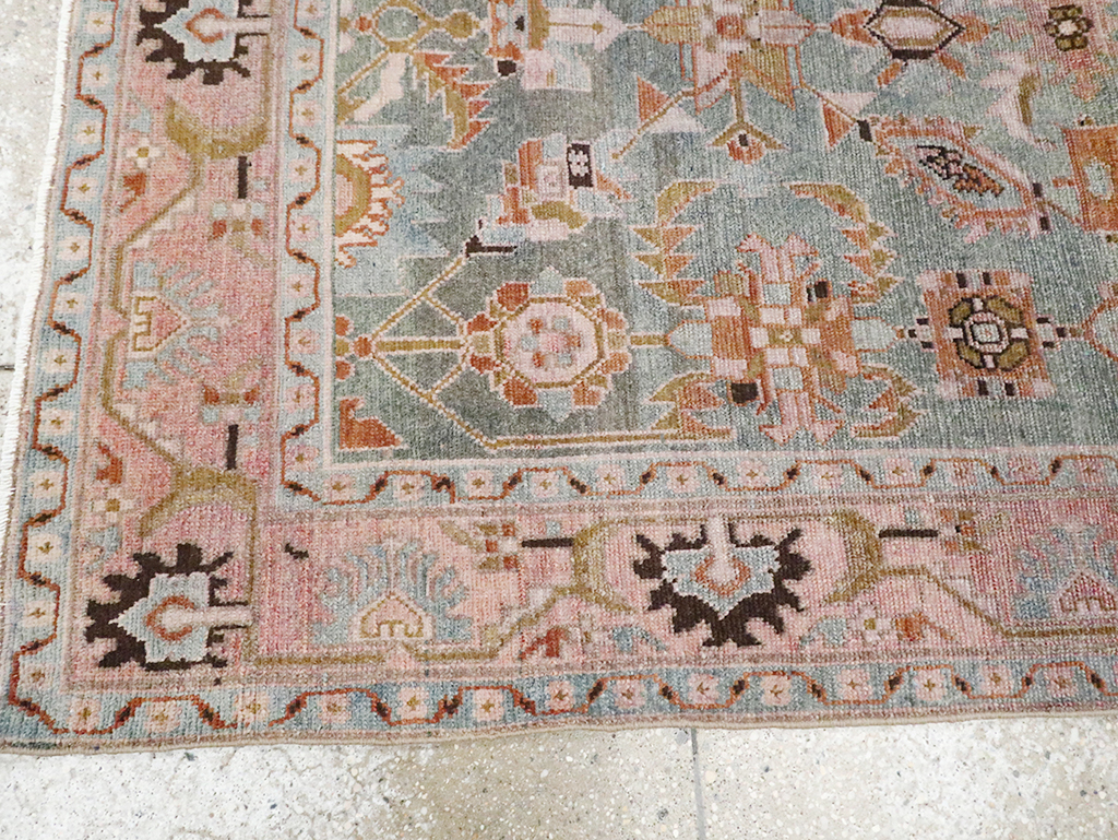 Vintage Persian Malayer Accent Rug, No.29896 - Gss