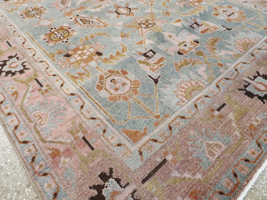 Vintage Persian Malayer Accent Rug, No.29896 - Gss