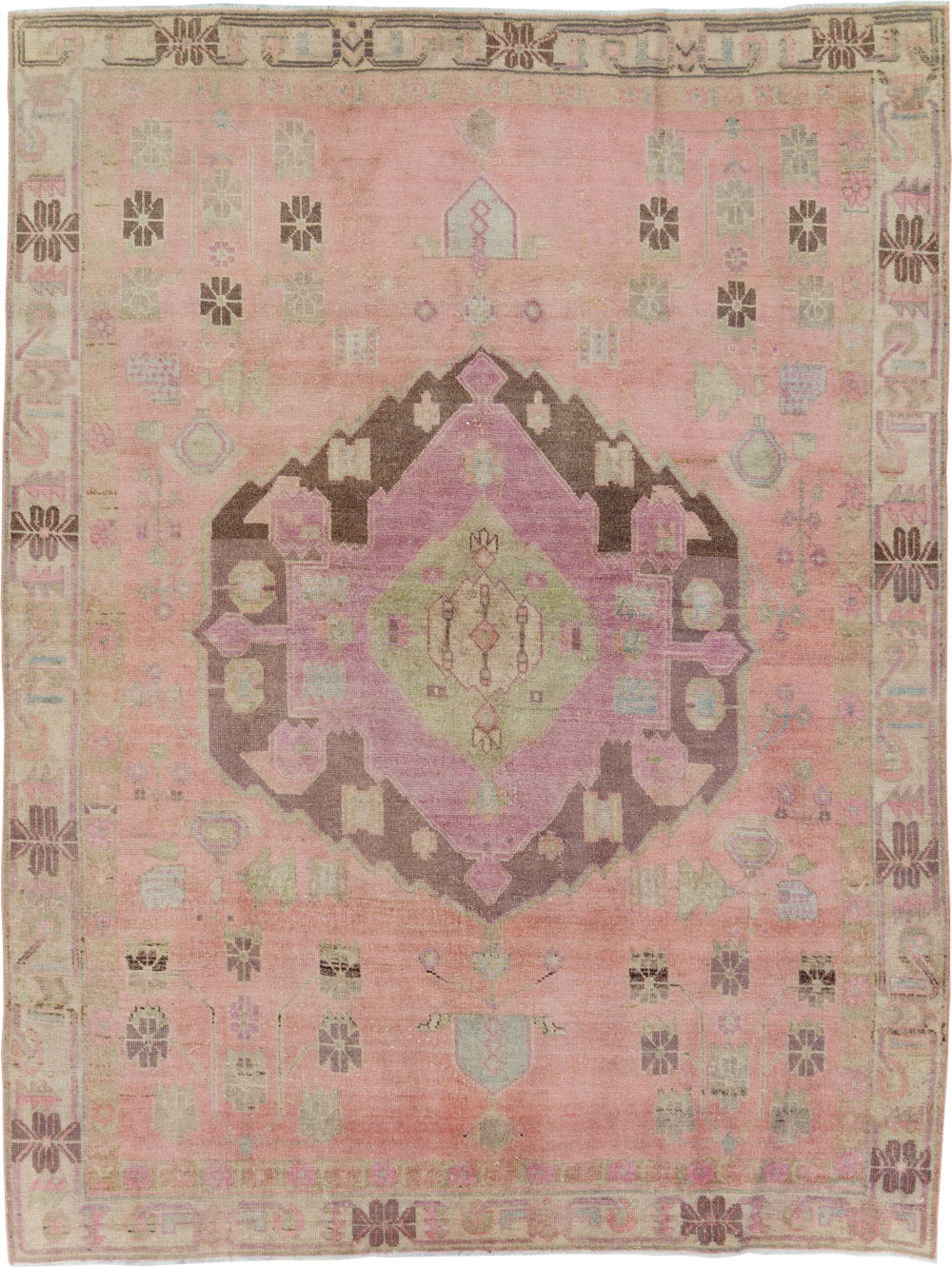 Vintage Persian Afshar Accent Rug, No.29899 - Gss
