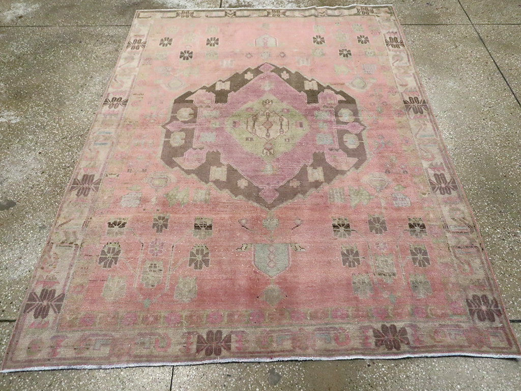 Vintage Persian Afshar Accent Rug, No.29899 - Gss
