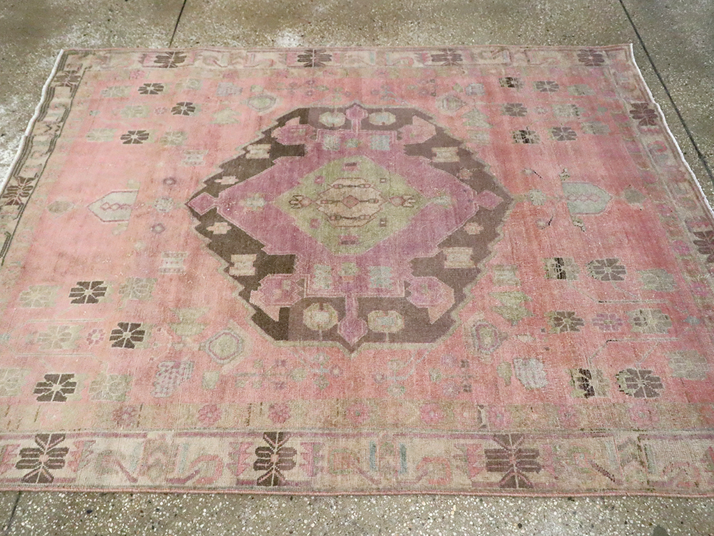 Vintage Persian Afshar Accent Rug, No.29899 - Gss