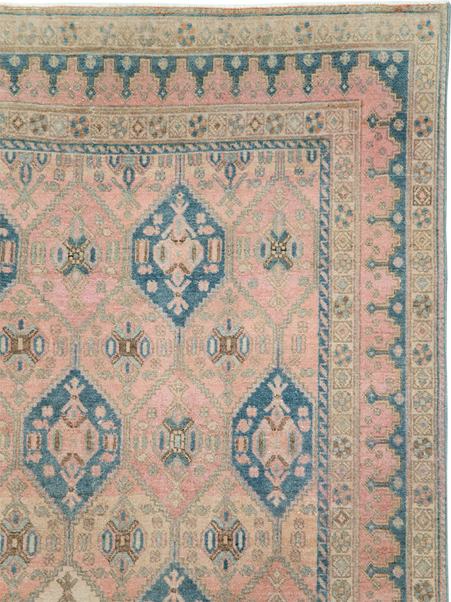 Vintage Persian Afshar Accent Rug, No.29900 - Gss