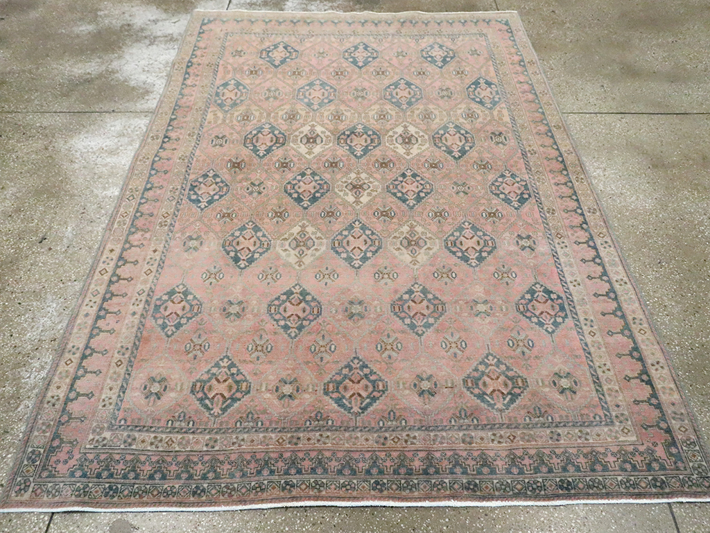 Vintage Persian Afshar Accent Rug, No.29900 - Gss
