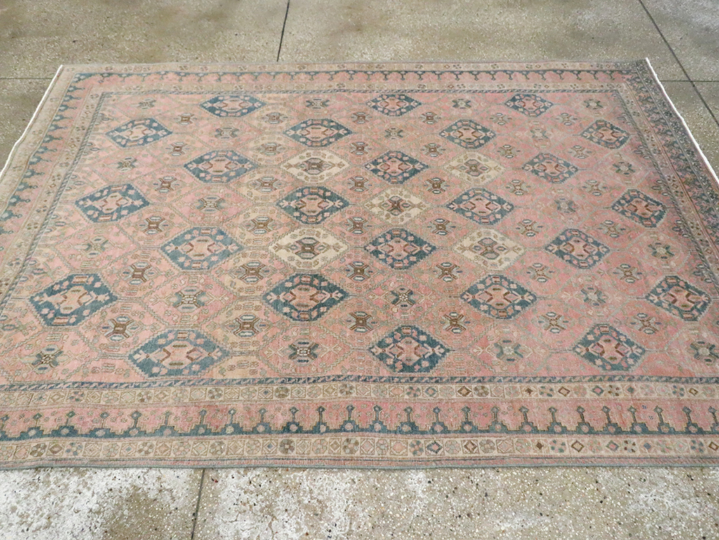 Vintage Persian Afshar Accent Rug, No.29900 - Gss