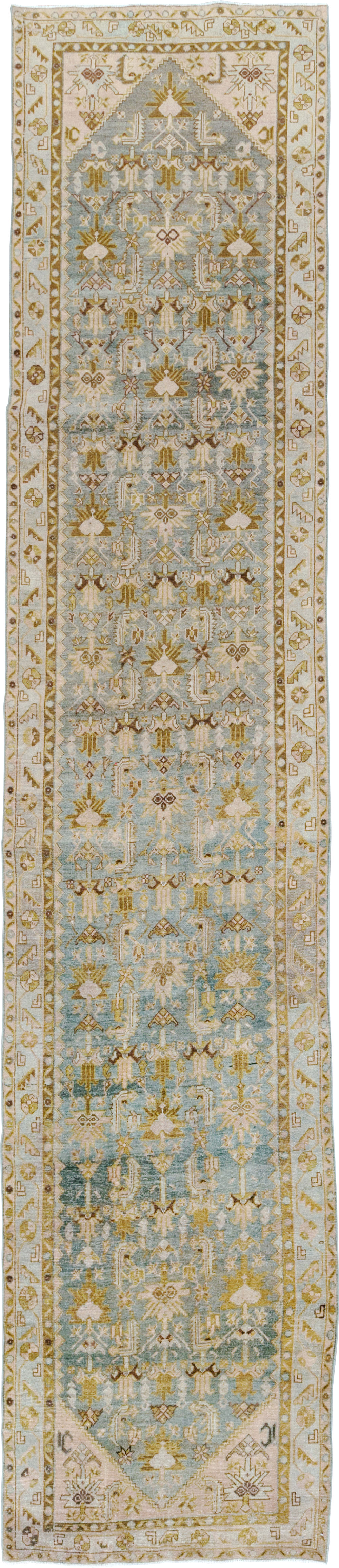Antique Persian Malayer Long Runner, No.29901 - Gss