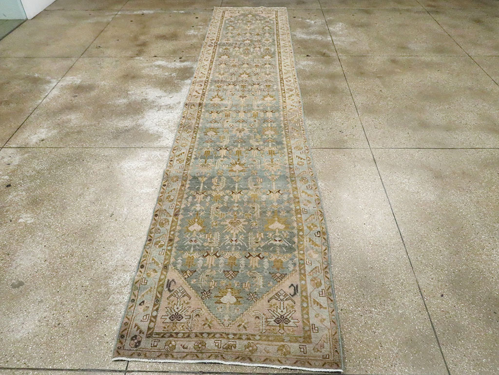 Antique Persian Malayer Long Runner, No.29901 - Gss