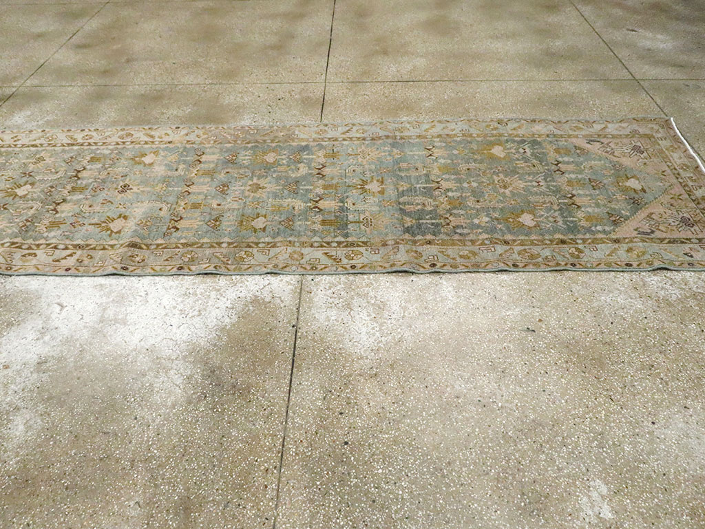 Antique Persian Malayer Long Runner, No.29901 - Gss