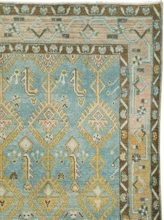 Vintage Persian Malayer Accent Rug, No.29904 - Gss