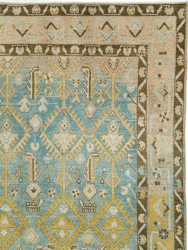 Vintage Persian Malayer Accent Rug, No.29904 - Gss