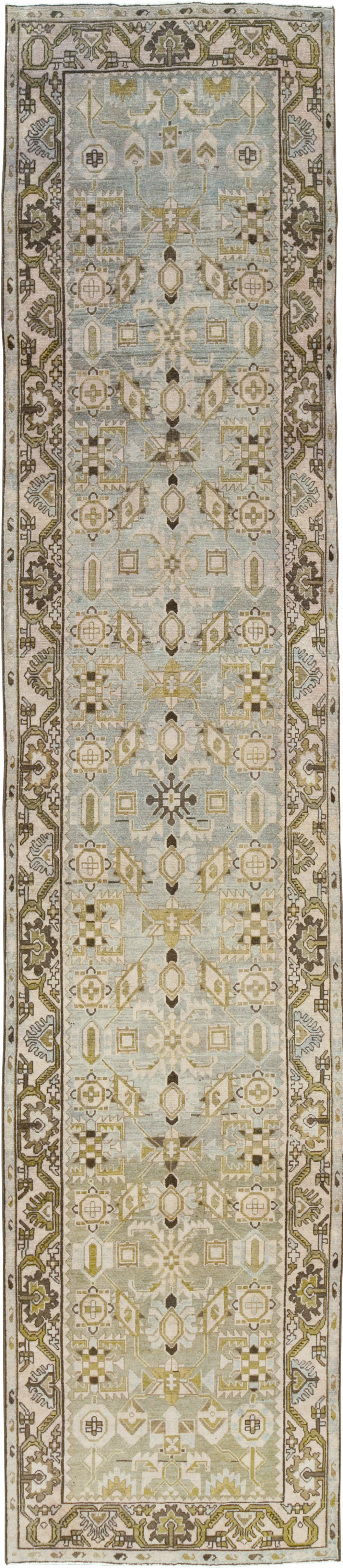 Vintage Persian Malayer Long Runner, No.29908 - Gss