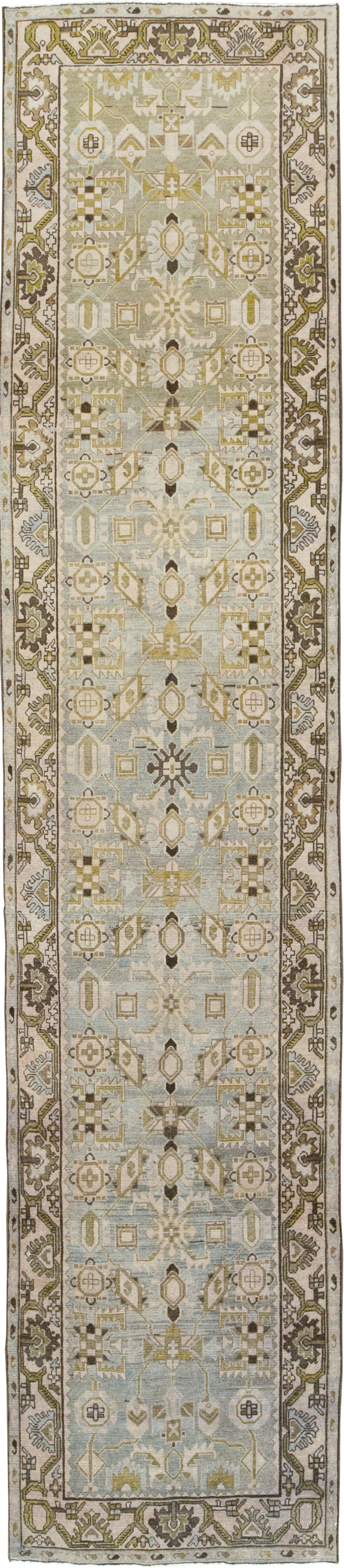 Vintage Persian Malayer Long Runner, No.29908 - Gss