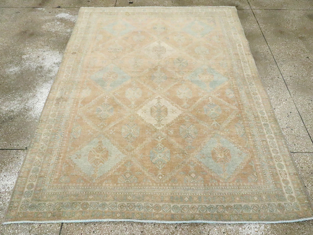 Vintage Persian Afshar Accent Rug, No.29916 - Gss
