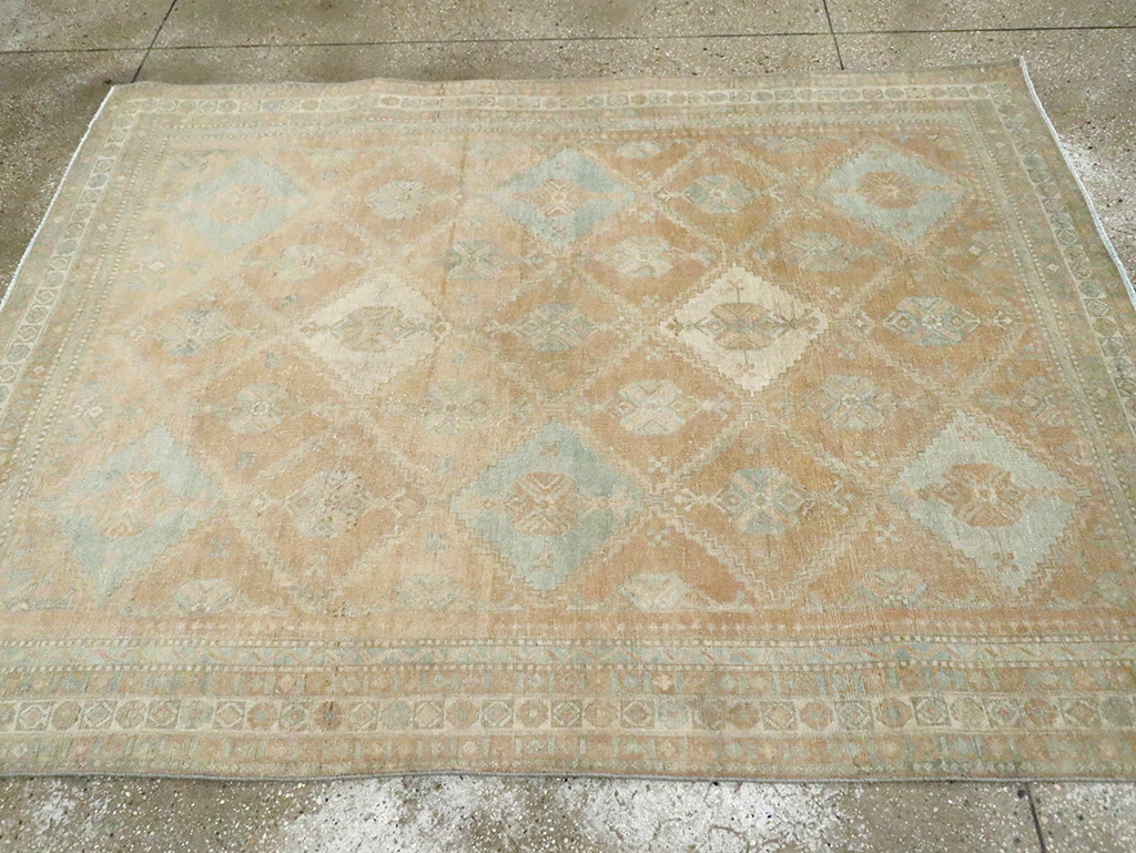 Vintage Persian Afshar Accent Rug, No.29916 - Gss