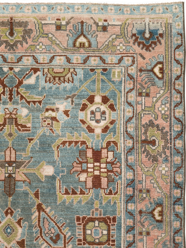 Vintage Persian Malayer Accent Rug, No.29917 - Gss