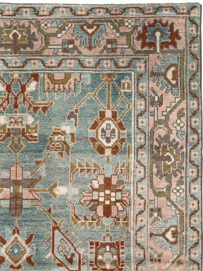 Vintage Persian Malayer Accent Rug, No.29917 - Gss