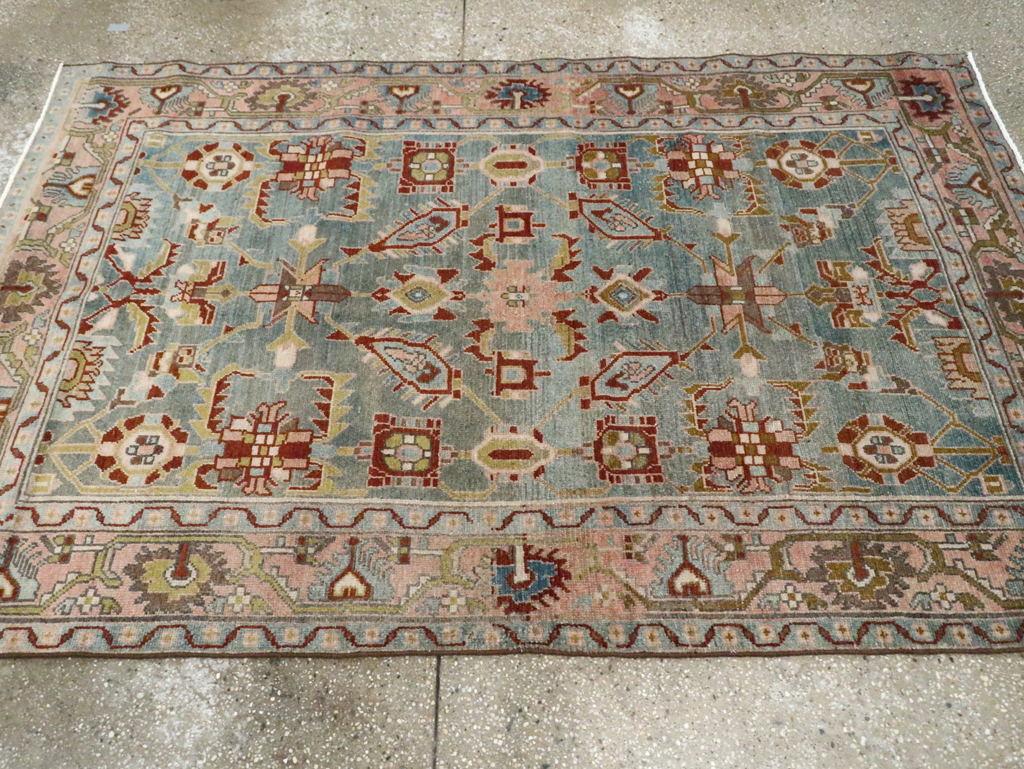 Vintage Persian Malayer Accent Rug, No.29917 - Gss