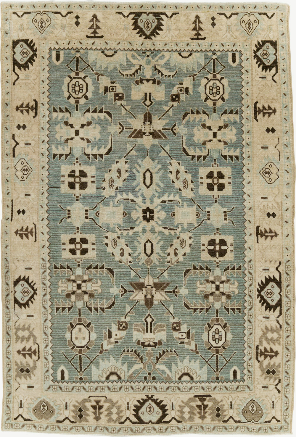 Vintage Persian Malayer Accent Rug, No.29922 - Gss