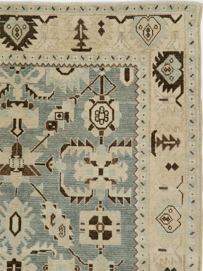 Vintage Persian Malayer Accent Rug, No.29922 - Gss