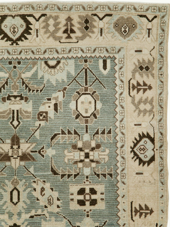 Vintage Persian Malayer Accent Rug, No.29922 - Gss