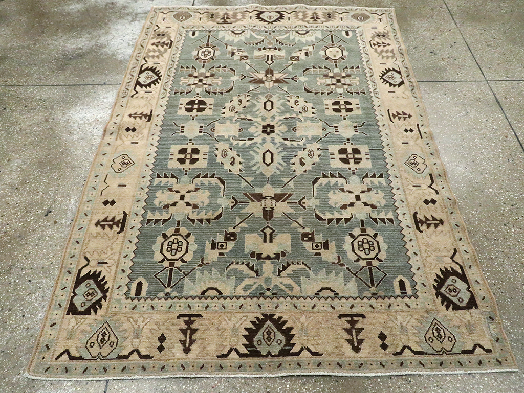 Vintage Persian Malayer Accent Rug, No.29922 - Gss