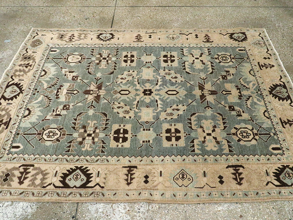 Vintage Persian Malayer Accent Rug, No.29922 - Gss