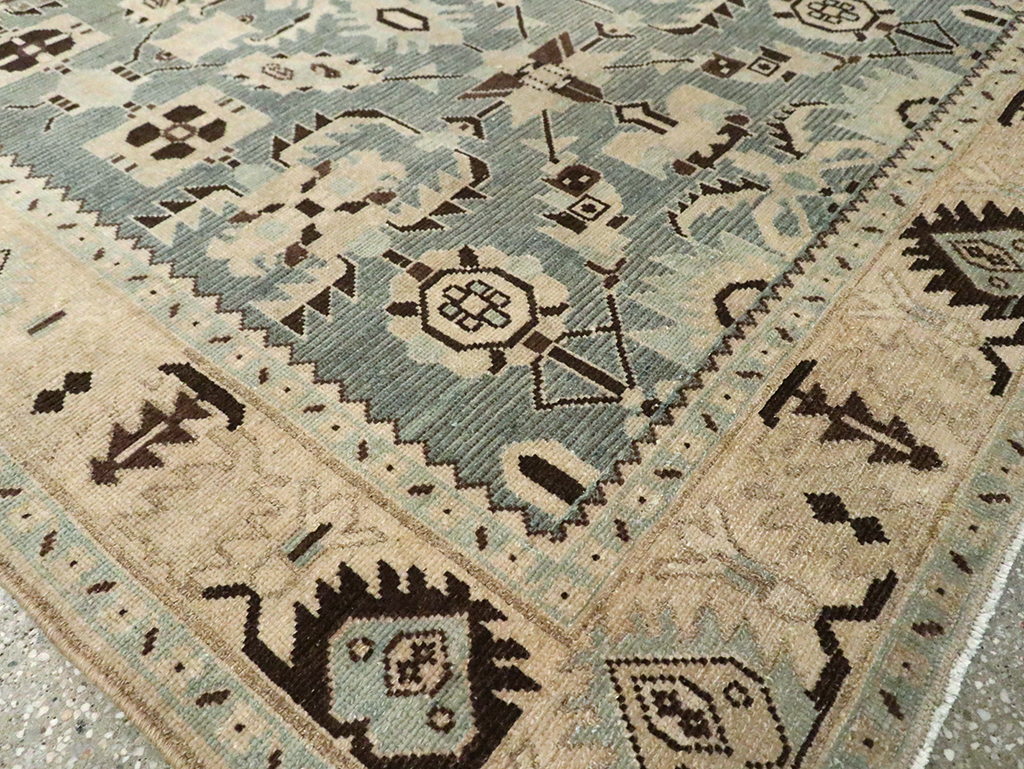 Vintage Persian Malayer Accent Rug, No.29922 - Gss