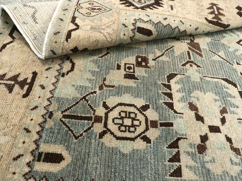 Vintage Persian Malayer Accent Rug, No.29922 - Gss
