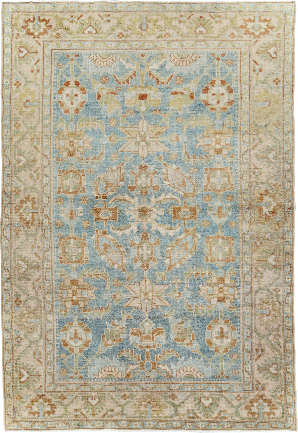 Vintage Persian Malayer Accent Rug, No.29927 - Gss