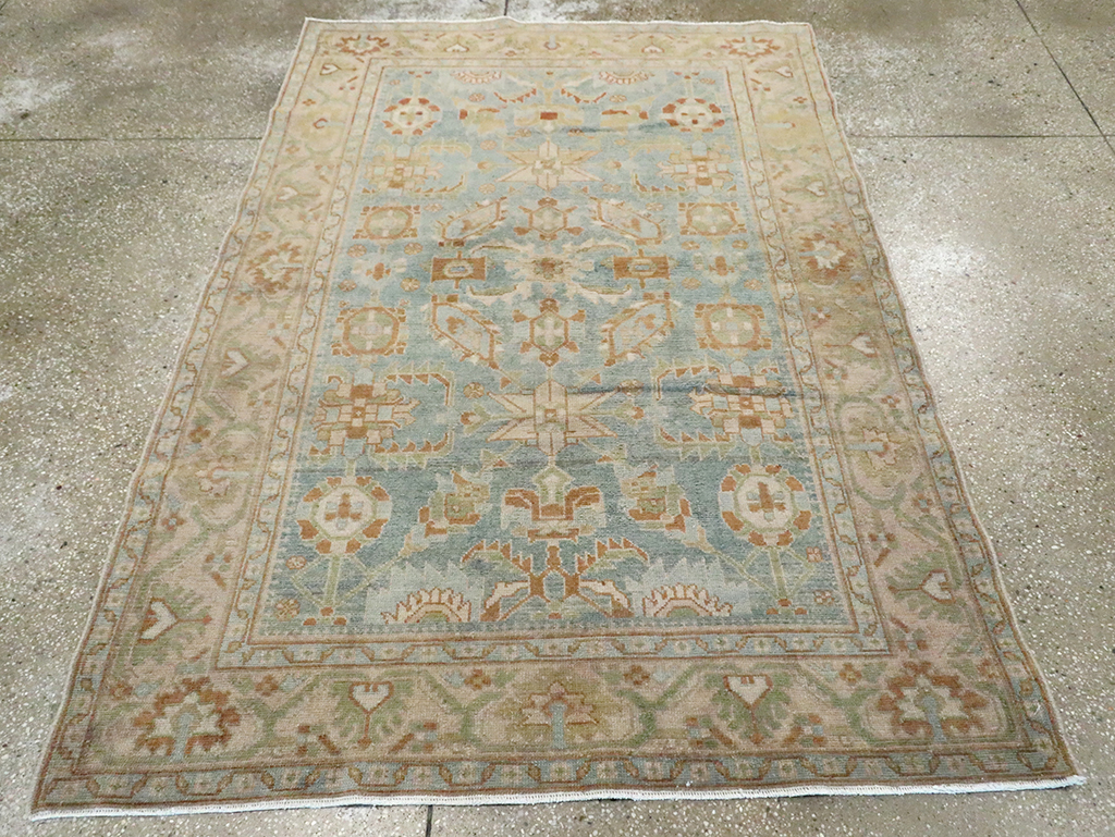 Vintage Persian Malayer Accent Rug, No.29927 - Gss