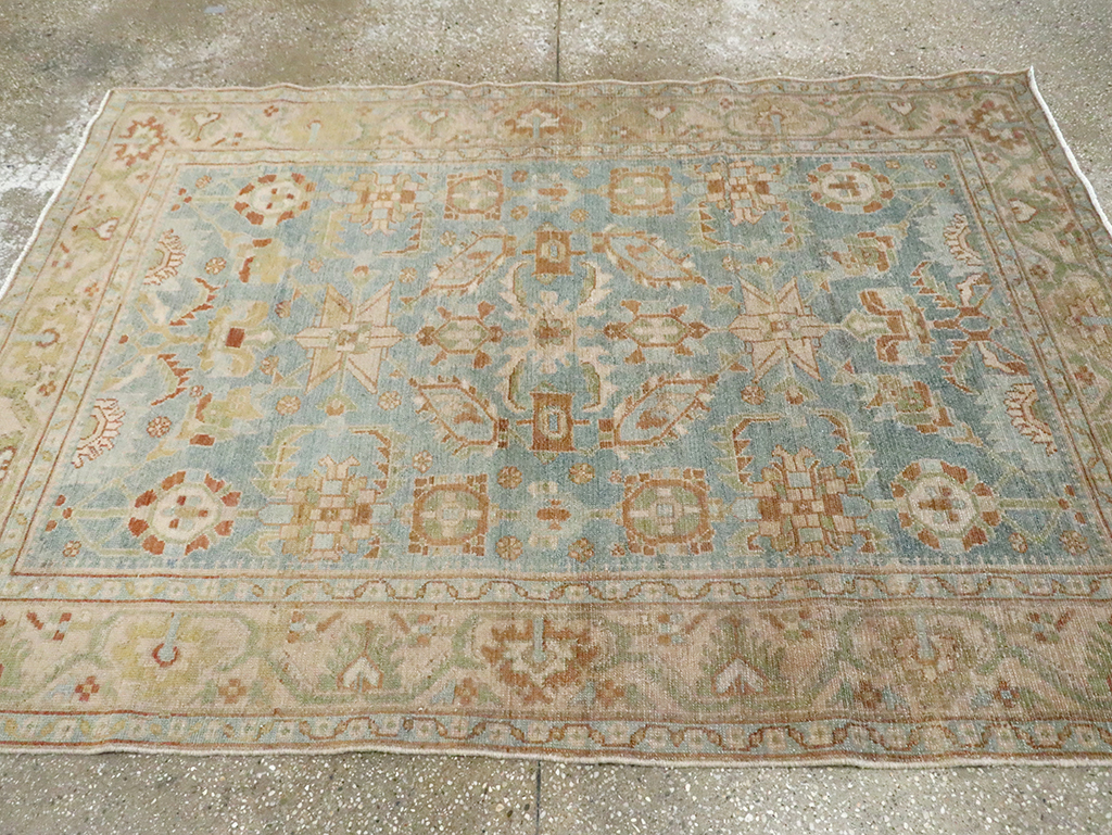 Vintage Persian Malayer Accent Rug, No.29927 - Gss