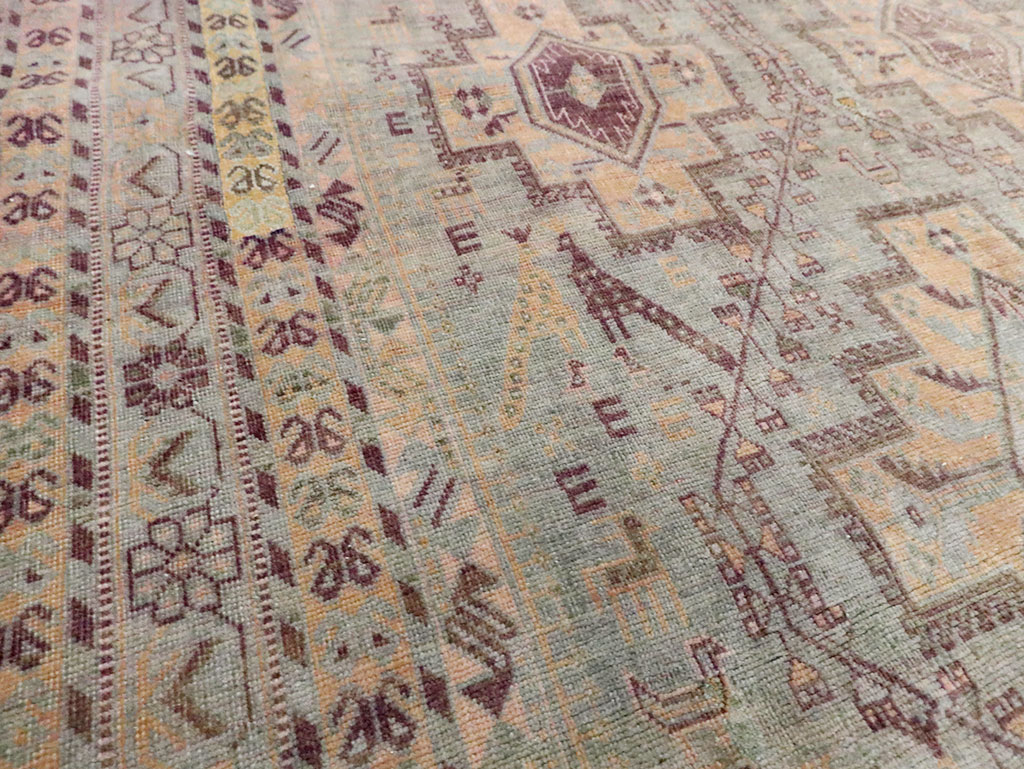 Vintage Persian Afshar Accent Rug, No.29931 - Gss