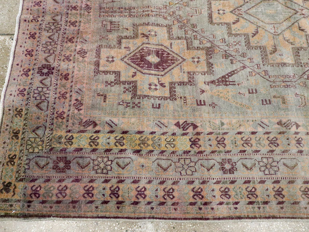 Vintage Persian Afshar Accent Rug, No.29931 - Gss