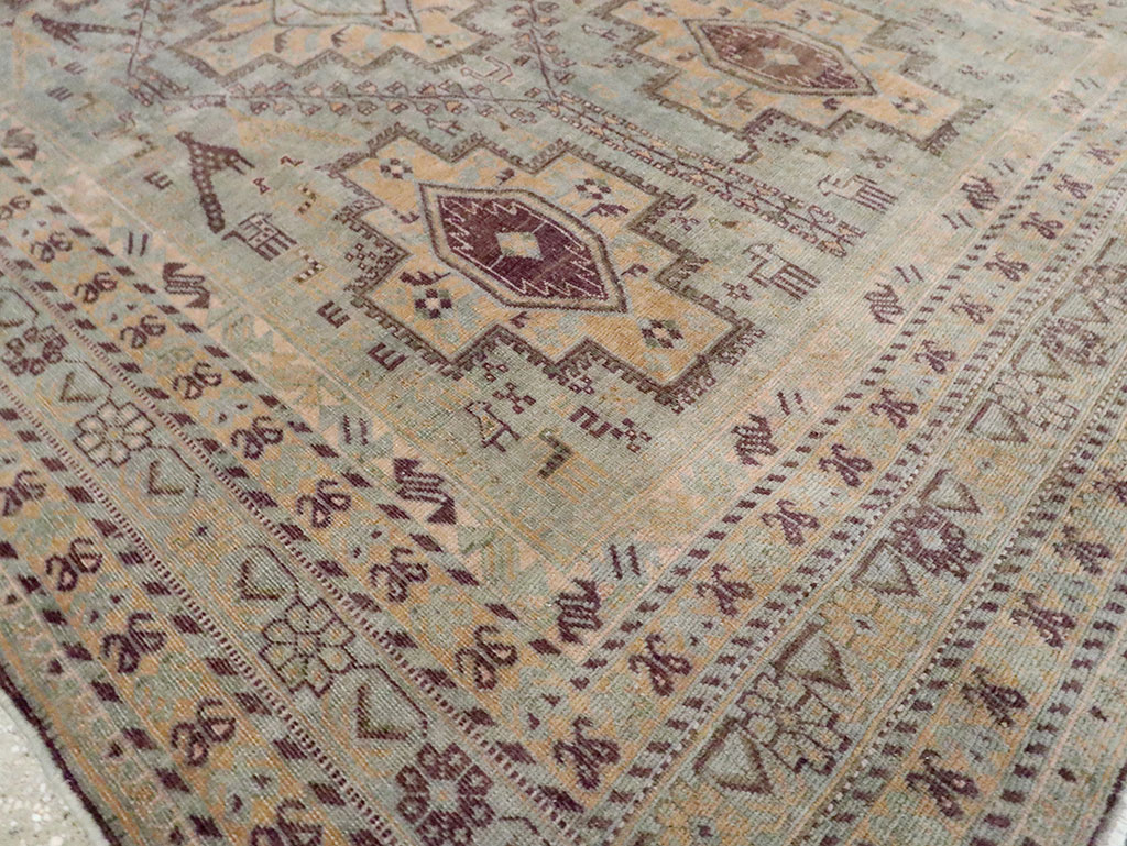 Vintage Persian Afshar Accent Rug, No.29931 - Gss