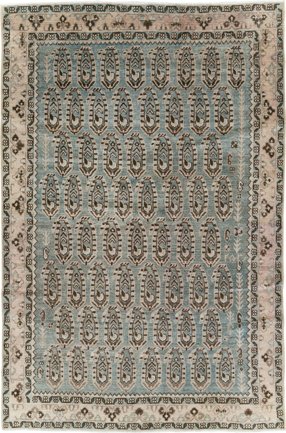 Vintage Persian Malayer Accent Rug, No.29932 - Gss