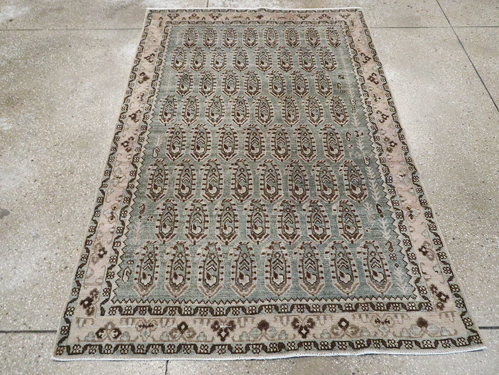 Vintage Persian Malayer Accent Rug, No.29932 - Gss