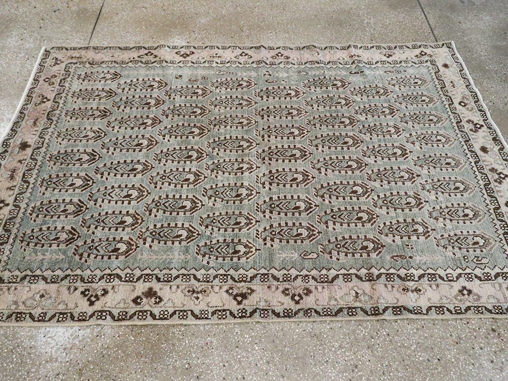 Vintage Persian Malayer Accent Rug, No.29932 - Gss