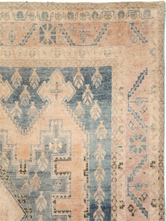 Vintage Persian Afshar Accent Rug, No.29934 - Gss