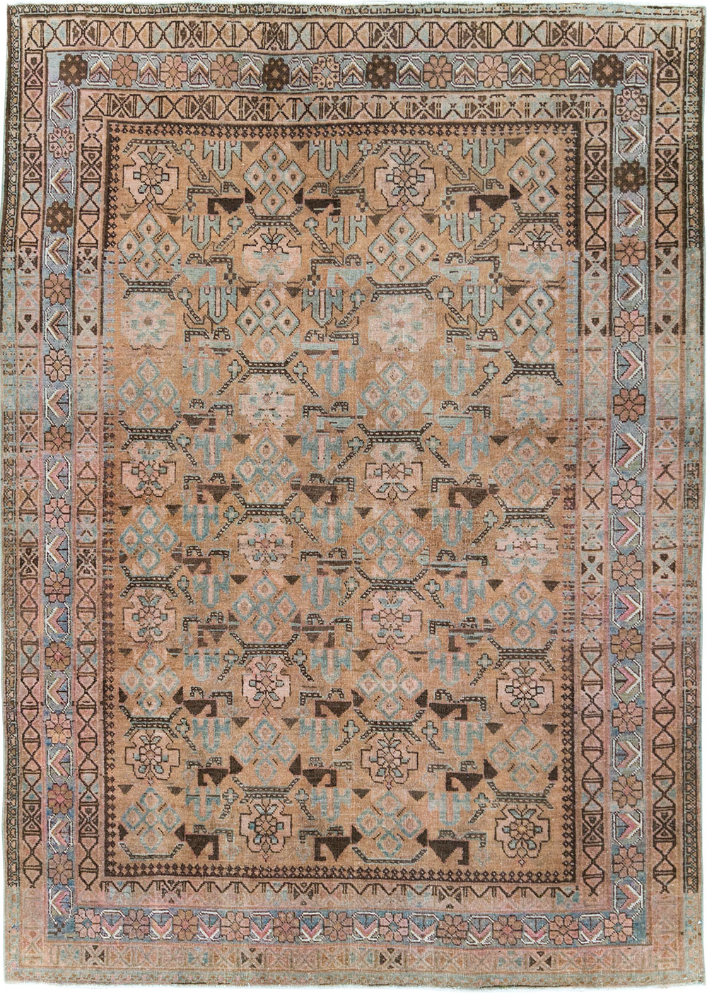 Antique Persian Afshar Accent Rug, No.29940 - Gss