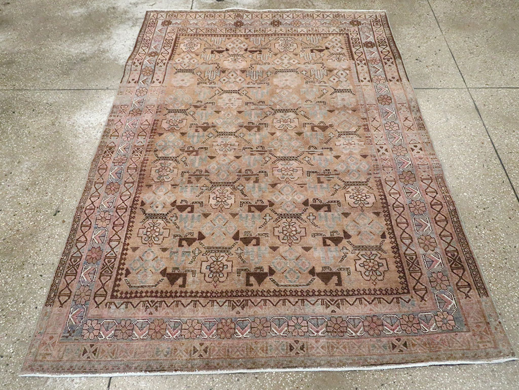 Antique Persian Afshar Accent Rug, No.29940 - Gss