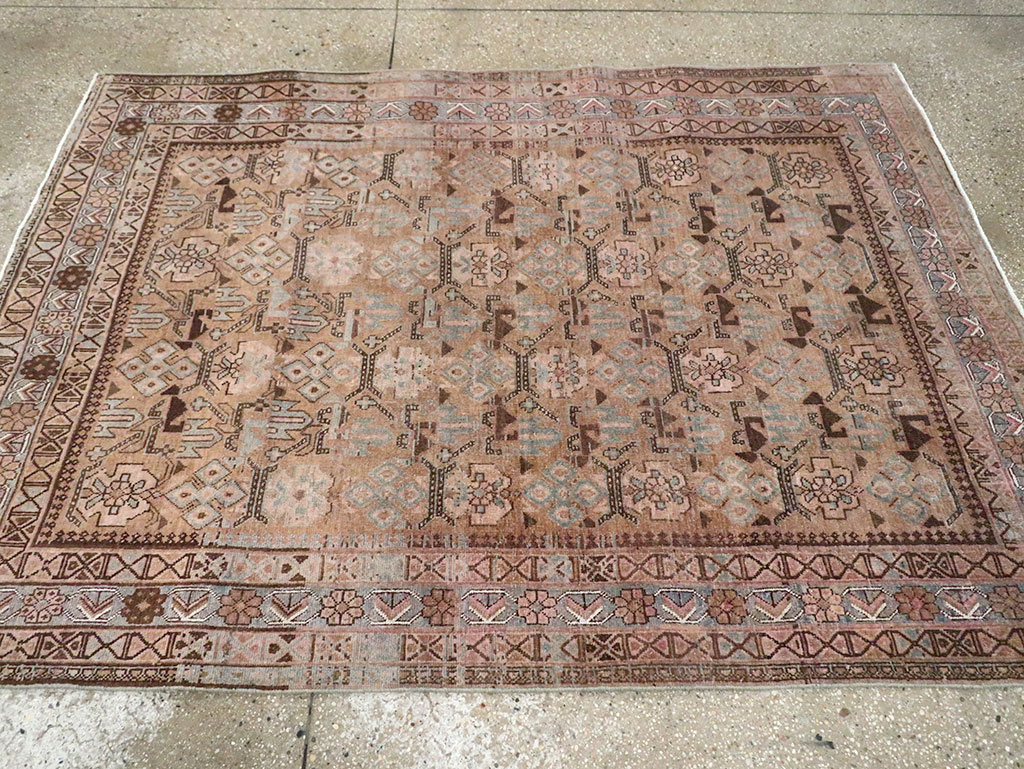 Antique Persian Afshar Accent Rug, No.29940 - Gss
