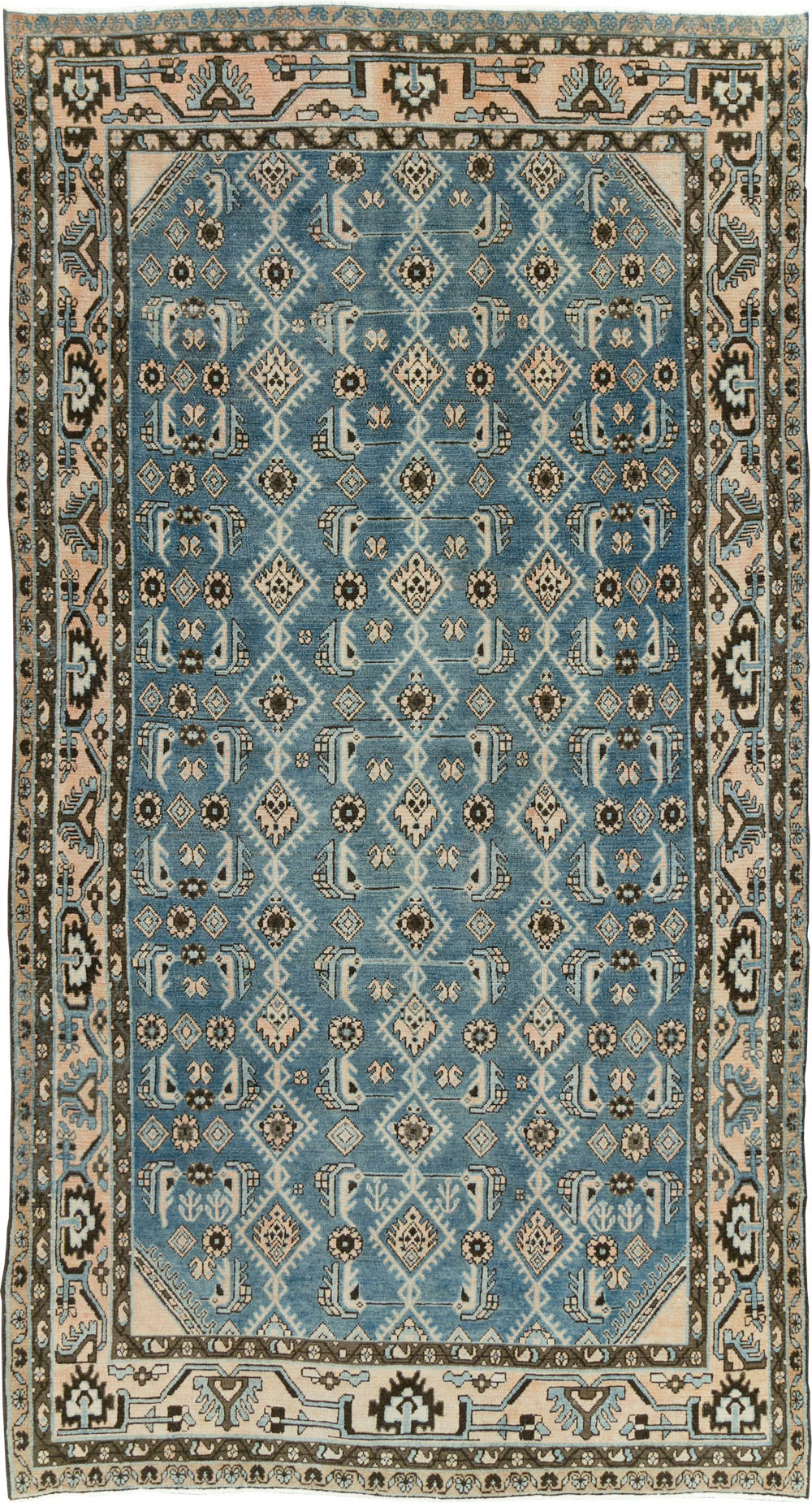 Vintage Persian Malayer Accent Rug, No.29947 - Gss