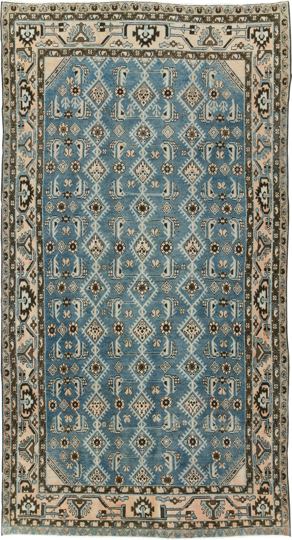Vintage Persian Malayer Accent Rug, No.29947 - Gss