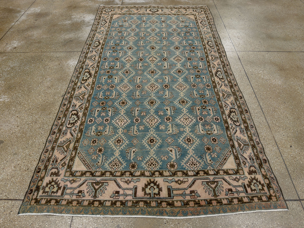 Vintage Persian Malayer Accent Rug, No.29947 - Gss